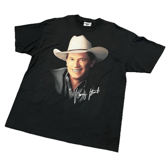 George Strait  Original Vintage 90s Concert Tour Country Music T Shirt XL - Picture 1 of 15